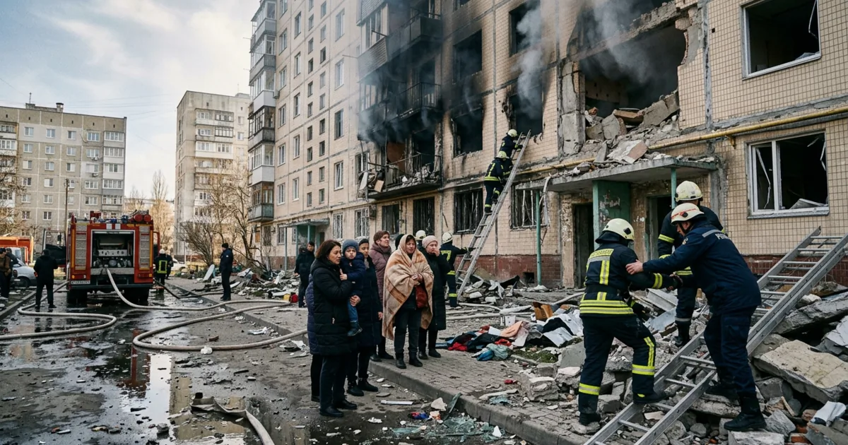 Kyiv sotto pressione: nuova ondata di attacchi missilistici russi