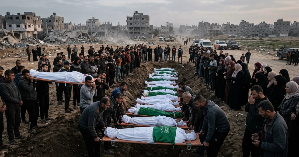 Striscia di Gaza: il recupero di massa di vittime civili e le implicazioni umanitarie