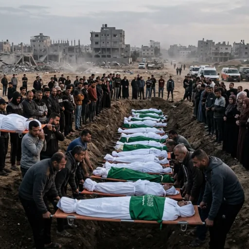Striscia di Gaza: il recupero di massa di vittime civili e le implicazioni umanitarie