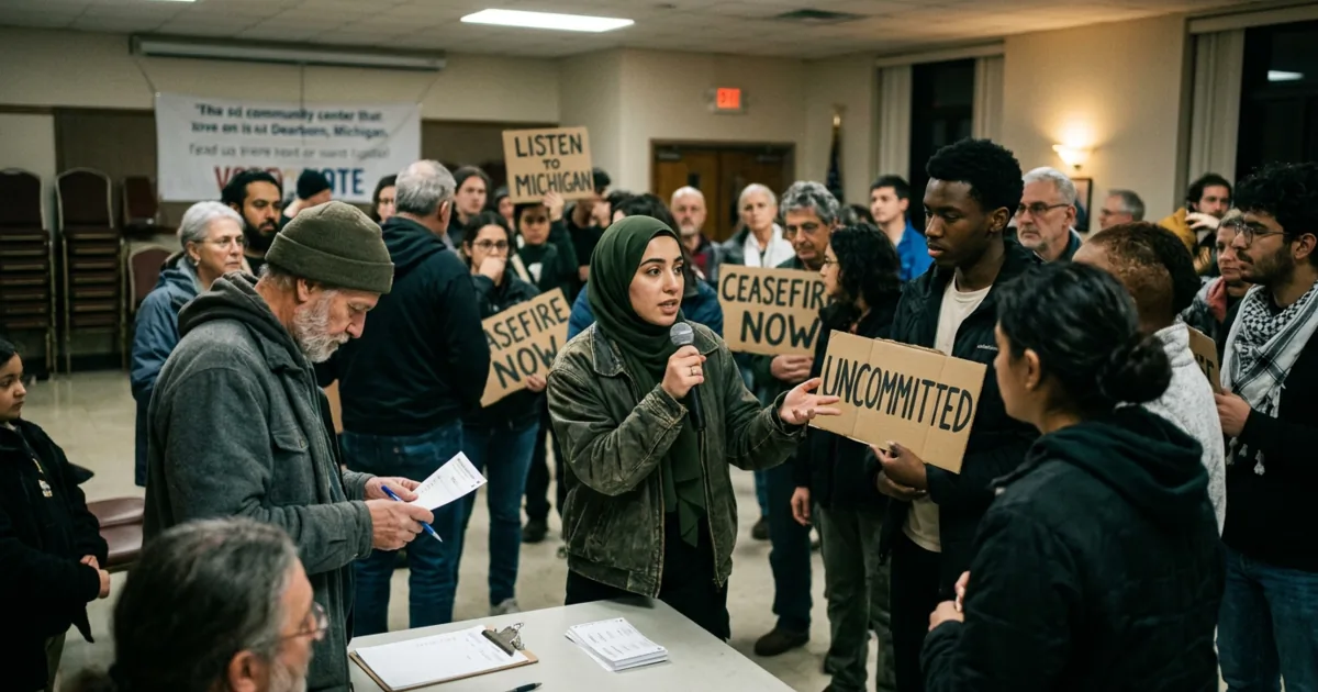 Michigan: scossa progressista alle primarie e pressione sugli aiuti a Israele