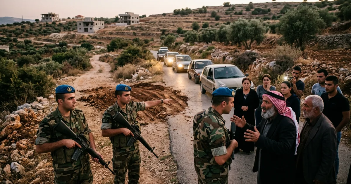 Sud Libano: Tensione in crescita dopo l'infiltrazione israeliana a Zawtar al-Gharbiya