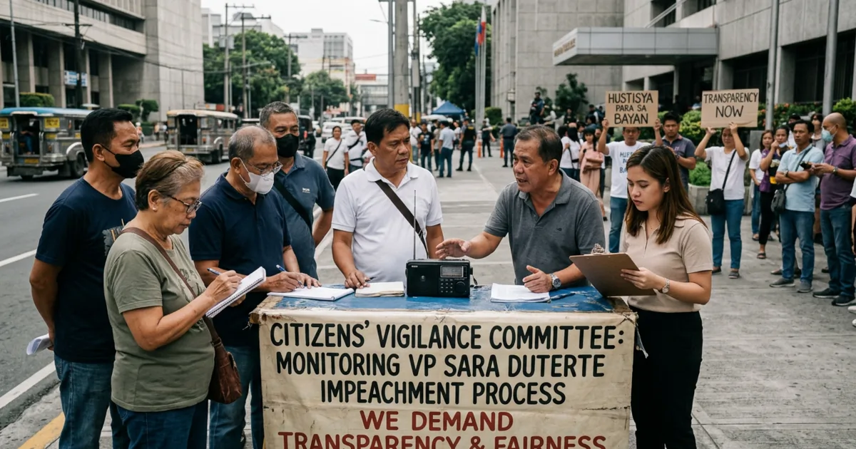 Gruppo di cittadini chiederà trasparenza nel processo di impeachment della Vicepresidente filippina Sara Duterte