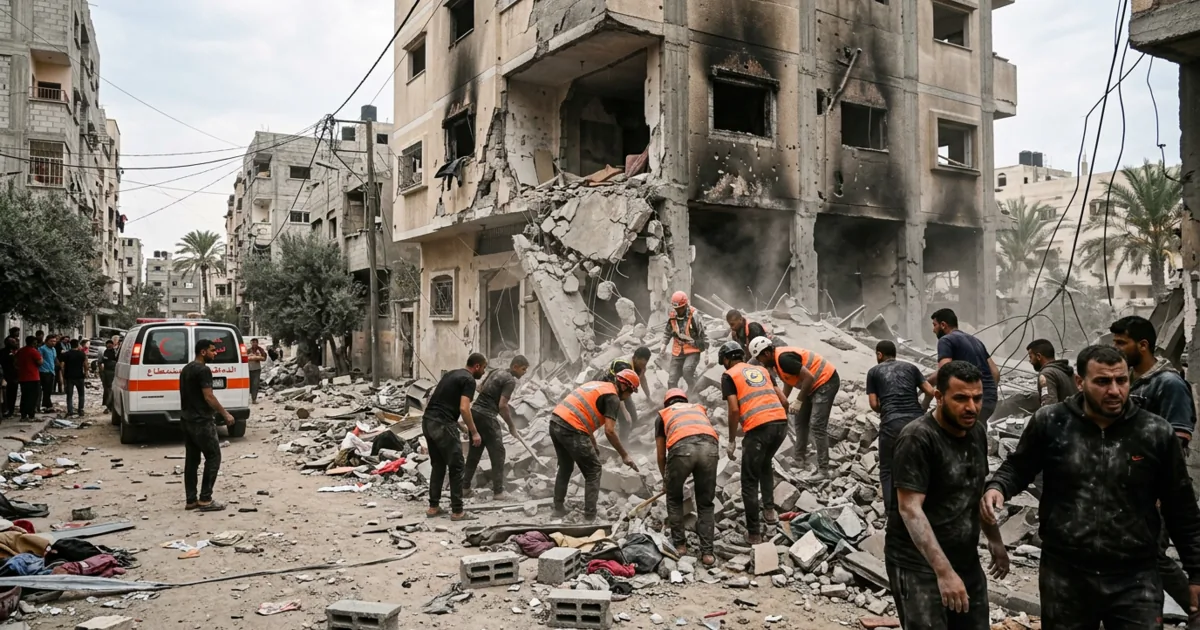 Gaza City: nove morti in seguito a raid israeliani su edifici residenziali