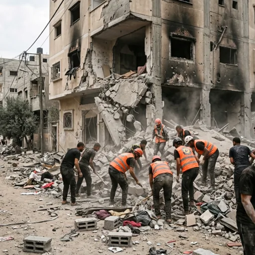 Gaza City: nove morti in seguito a raid israeliani su edifici residenziali