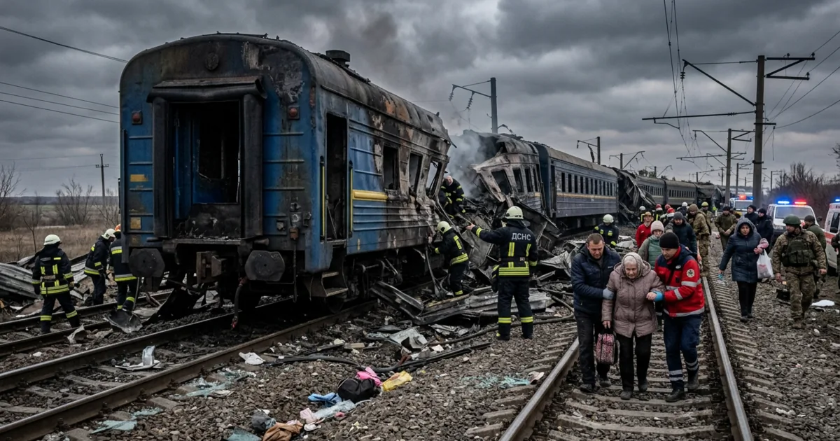 Tragedia a Odesa: drone russo colpisce treno passeggeri