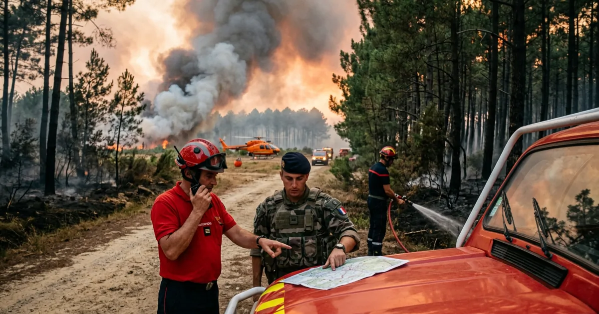 Francia: l'emergenza incendi nelle Landes e la gestione della sicurezza civile
