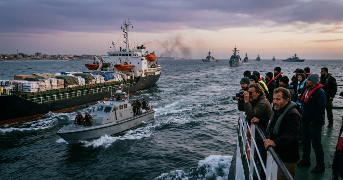 Tensione nel Mediterraneo: una flottiglia umanitaria sfida il blocco di Gaza