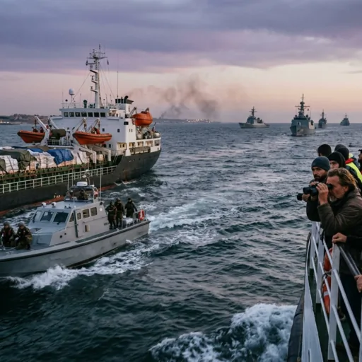 Tensione nel Mediterraneo: una flottiglia umanitaria sfida il blocco di Gaza