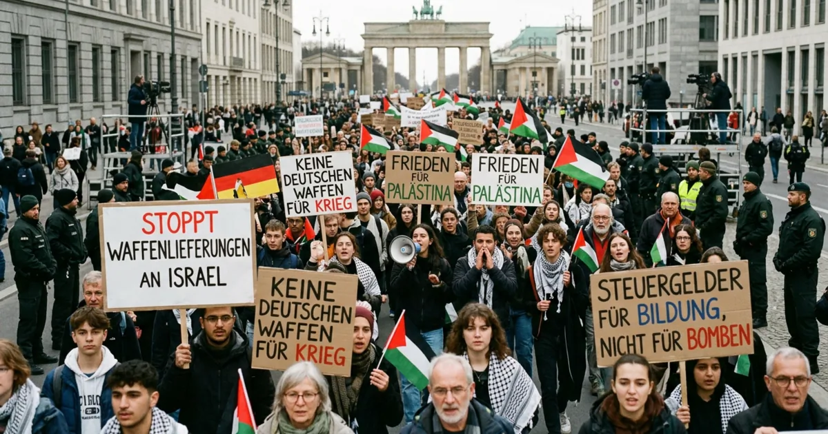 Tensioni in Germania: cresce la protesta contro l'export di armamenti verso Israele