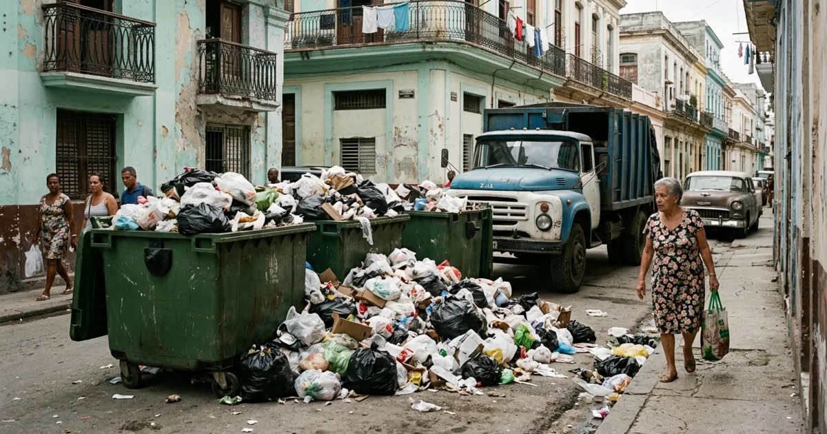 La crisi del carburante a Cuba: L'Avana sommersa dai rifiuti