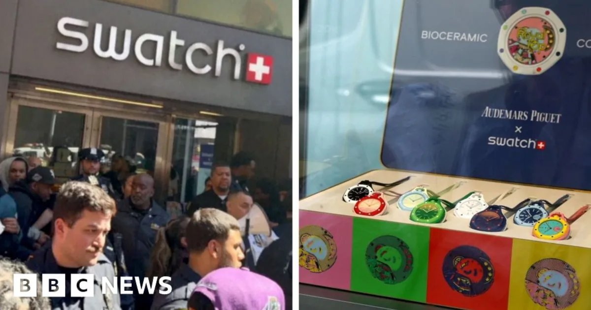 'I sold it for over £1k': Swatch launch sparks 'chaotic' scenes