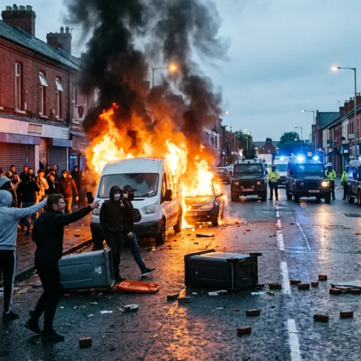 Belfast: veicoli in fiamme e strade bloccate dopo una brutale aggressione
