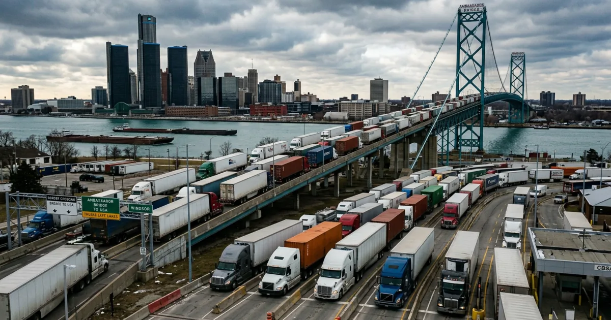 Tensioni USA-Canada: Detroit-Windsor al centro della sfida commerciale