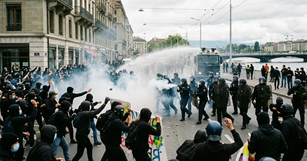 Ginevra: tensioni e scontri durante le proteste in vista del vertice G7