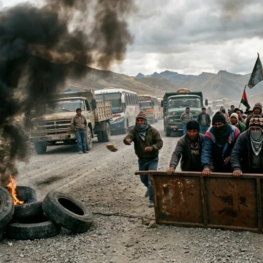 Bolivia sull'orlo del caos: stato di emergenza per i blocchi stradali