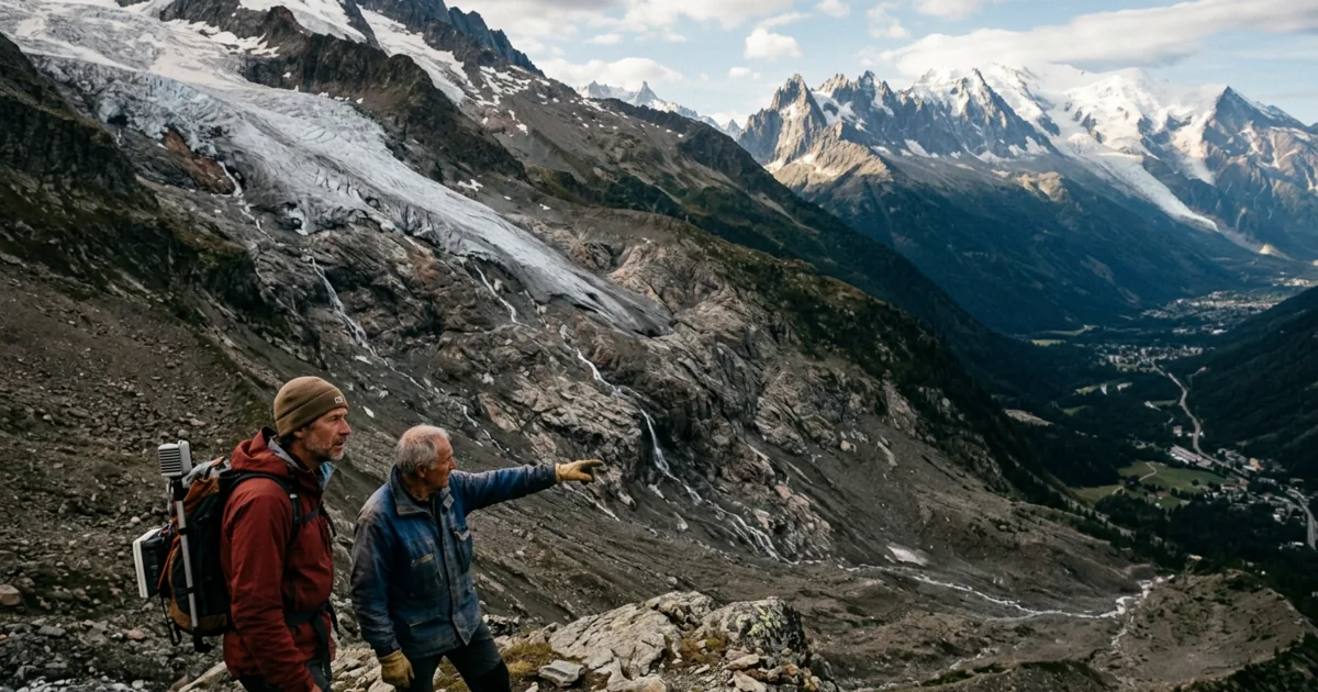 Deglaciazione delle Alpi francesi: l'accelerazione del ritiro del ghiacciaio Bossons