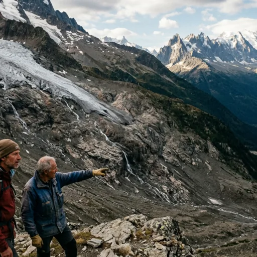 Deglaciazione delle Alpi francesi: l'accelerazione del ritiro del ghiacciaio Bossons
