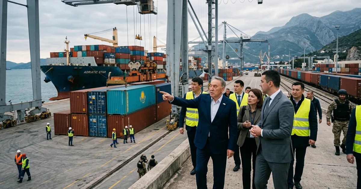 Nuovo asse logistico tra Kazakhstan e Montenegro: il Porto di Bar come hub strategico