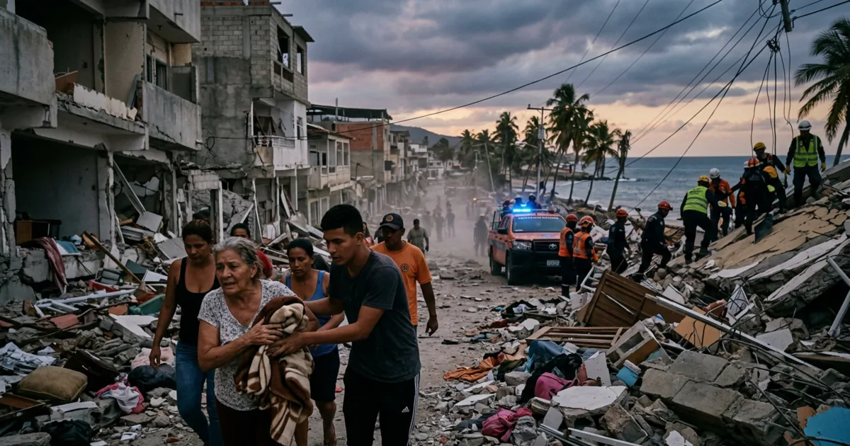 Sisma devastante in Venezuela: emergenza naturale sulla costa caraibica
