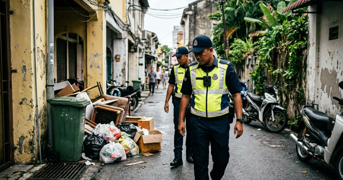 Penang lotta allo sporco: bodycam per beccare chi abbandona i rifiuti