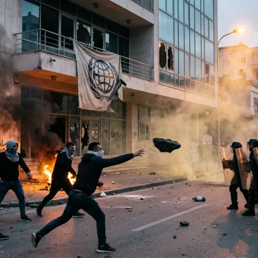 Tensione a Tirana: violenti scontri contro interessi statunitensi