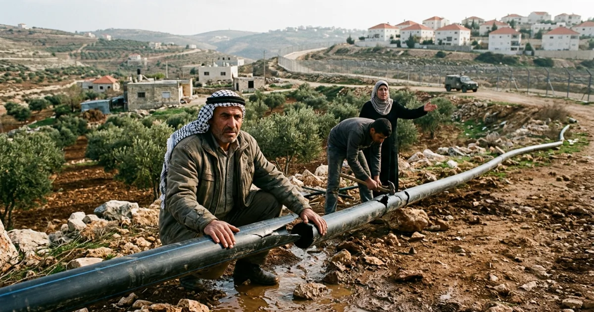 Cresce la tensione in Cisgiordania: nuovi attacchi dei coloni contro le infrastrutture palestinesi
