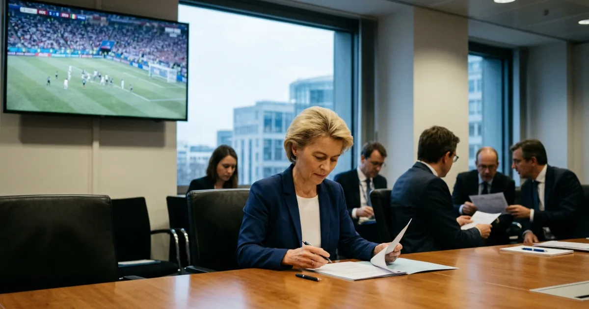 Ursula von der Leyen assente alla finale del Mondiale: l'agenda istituzionale prevale