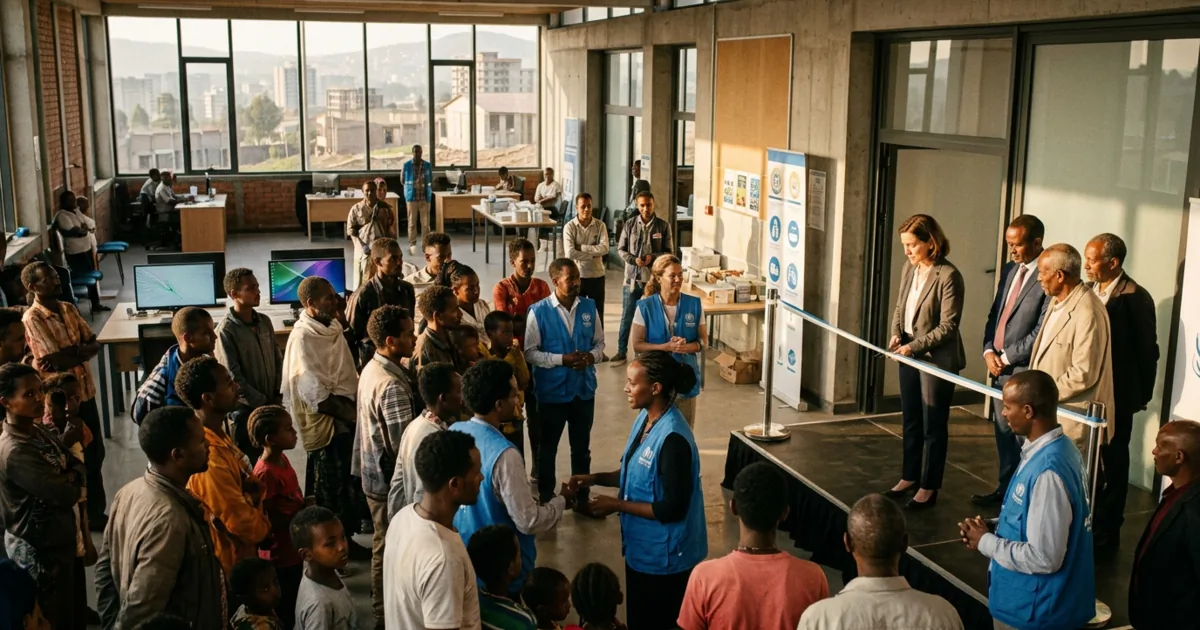 Addis Abeba: l'ONU inaugura nuovo centro di assistenza per i rifugiati