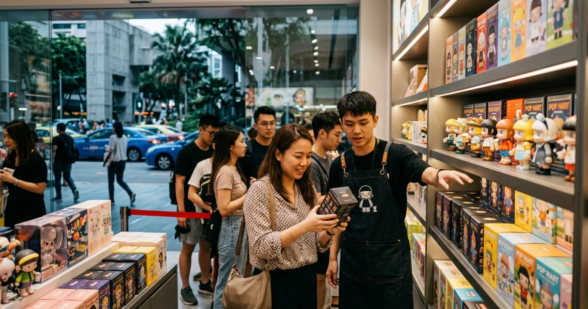 Espansione di Pop Mart a Singapore: la strategia cinese per diversificare i mercati